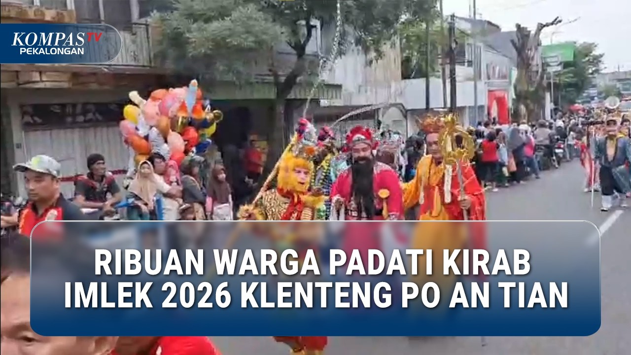 Ribuan Warga Padati Kirab Imlek 2026 Klenteng Po An Tian