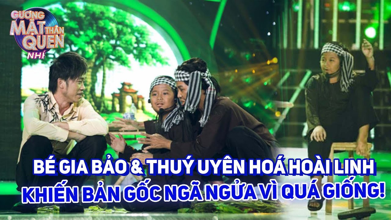 Bé Gia Bảo & Thuý Uyên hoá thân Hoài Linh, bản gốc phải 'ngã ngửa' vì quá giống!