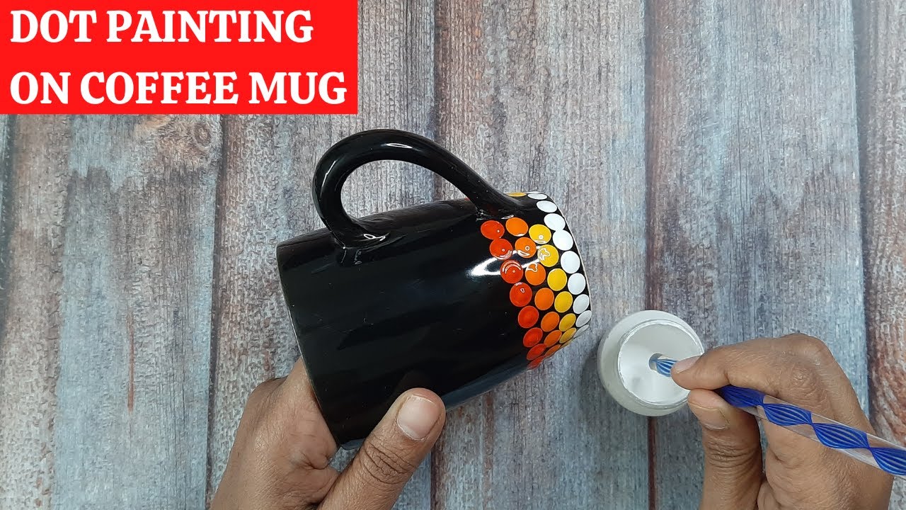 EASY Dot Mandala MUG Painting | Waterproof | Dot art on mug | 7 | (2022) | ATM Creations