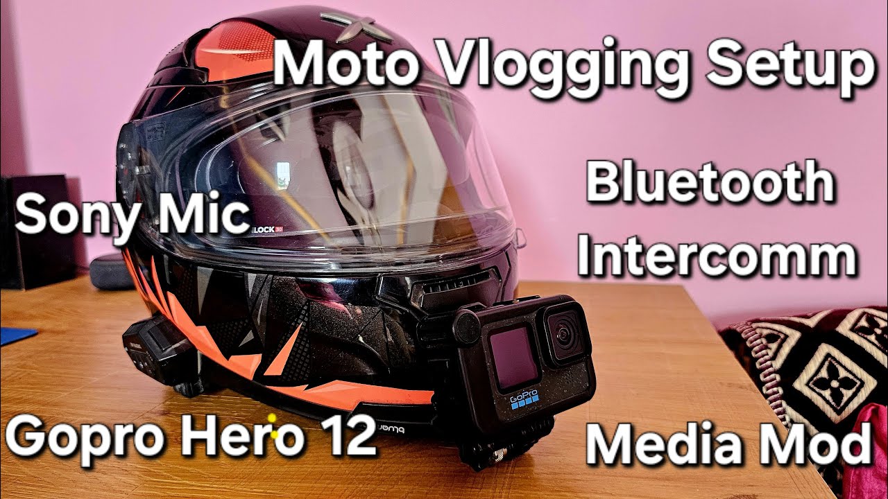 My Moto Vlogging Setup | Complete Guide | Gopro Hero 12 | Media Mod | Bluetooth Intercom | Sony Mic