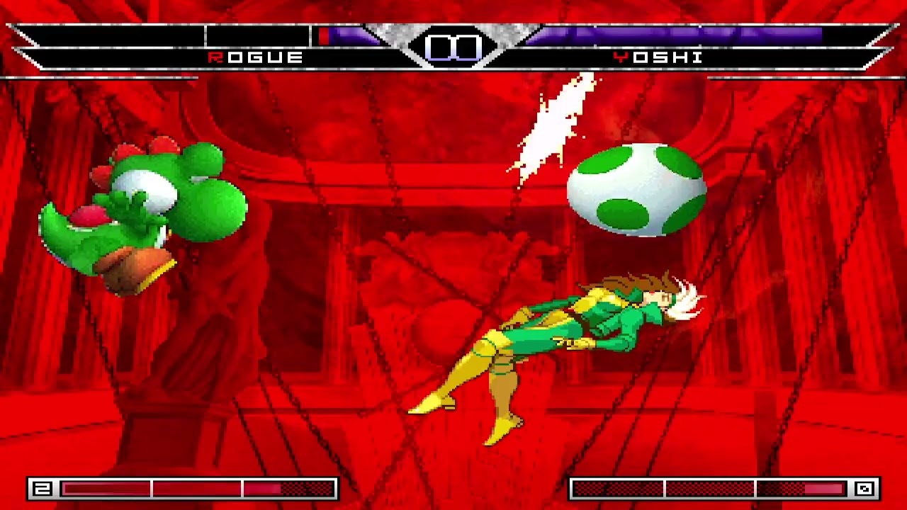 KOF MUGEN Rogue vs Yoshi