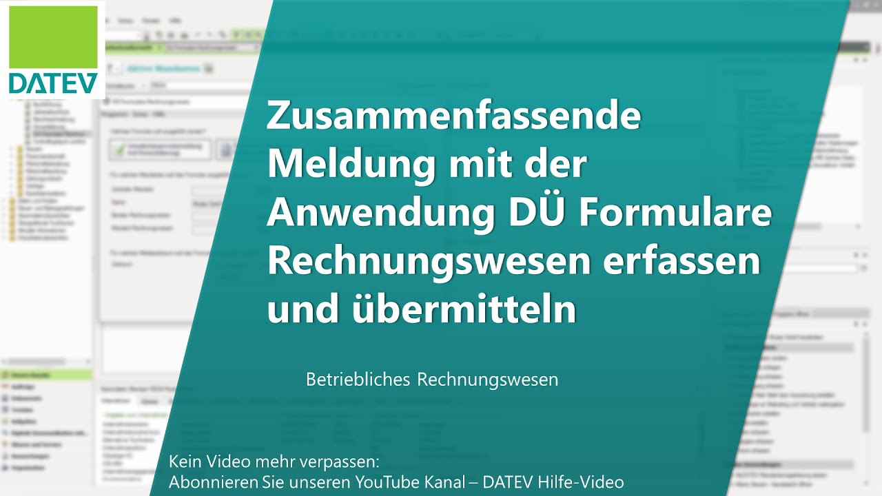 Zusammenfassende Meldung mit der Anwendung DÜ Formulare Rechnungswesen erfassen und übermitteln