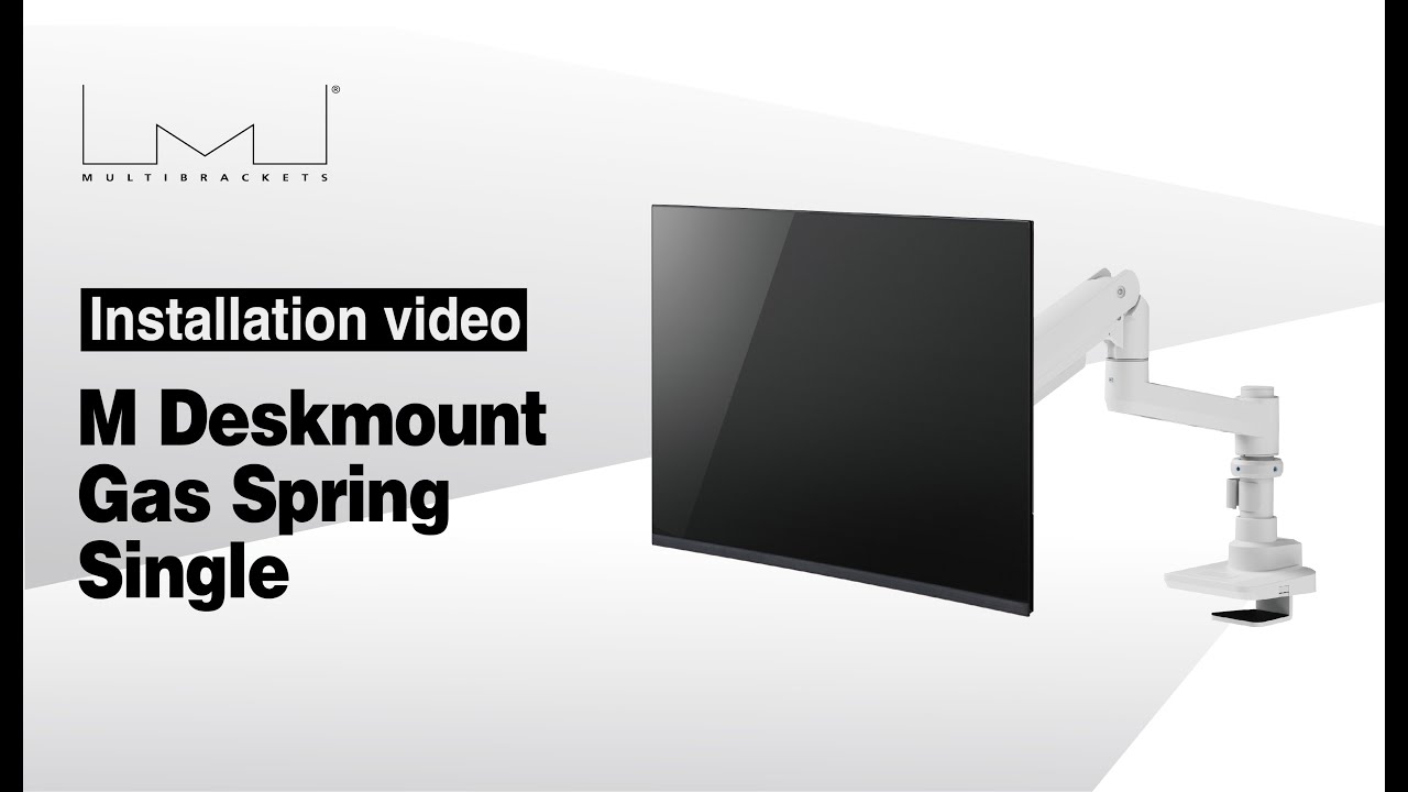 M Deskmount Gas Spring Single White