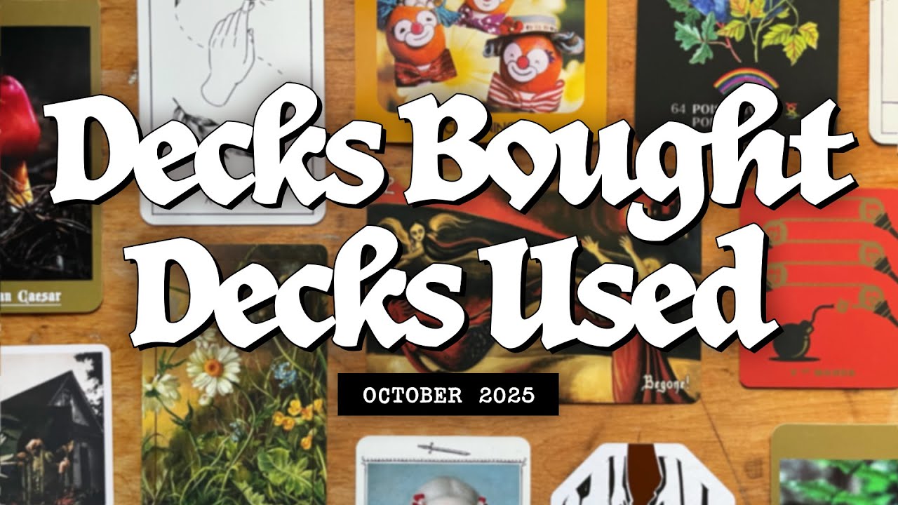 Tarot & Oracle Deck Haul and Practice Favorites 🕸️ October Wrap-Up & Reflections