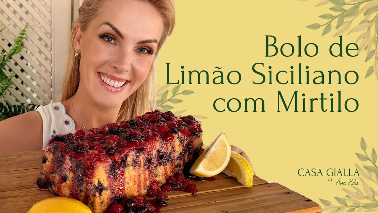 BOLO DE LIMÃO SICILIANO COM MIRTILO - CASA GIALLA