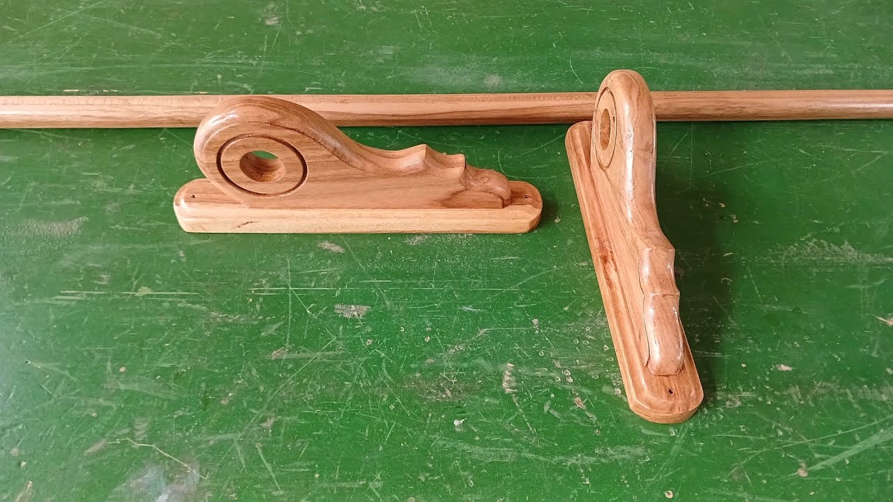 Como hacer Cortinero de Madera en Casa