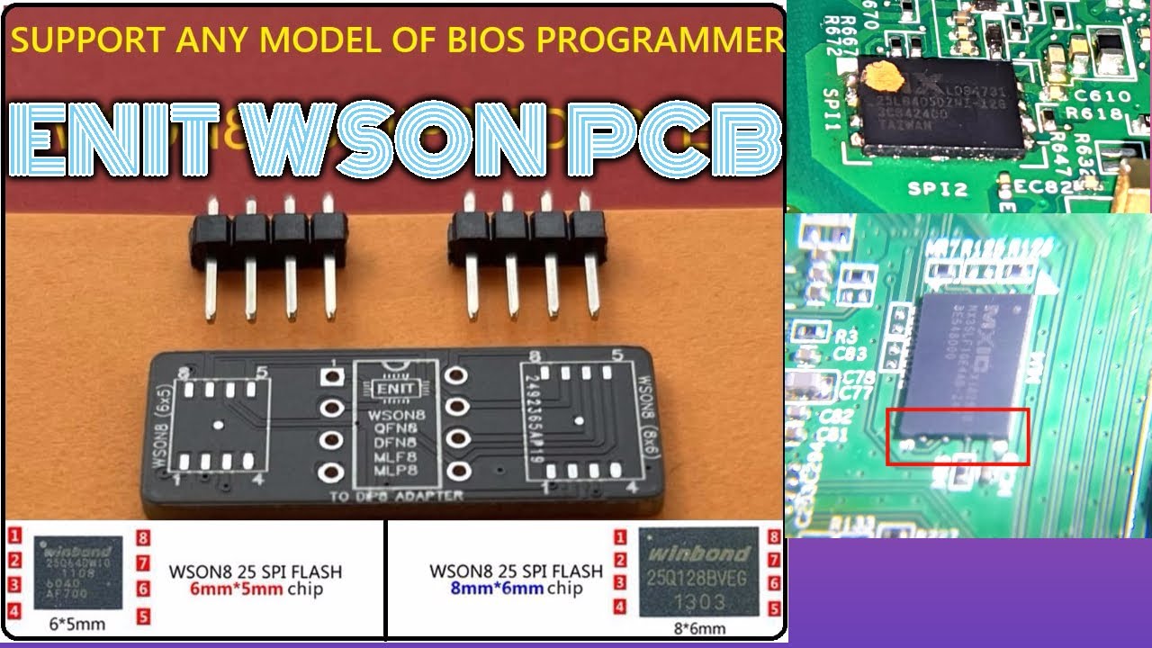 Latest generation laptop Motherboard wson flat Bios Programming