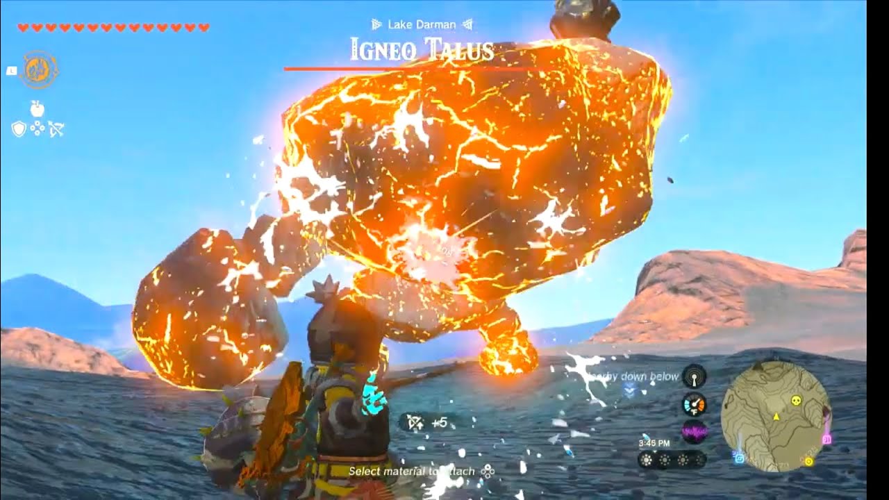 The Legend of Zelda: Tears of the Kingdom - Igneo Talus Boss Fight