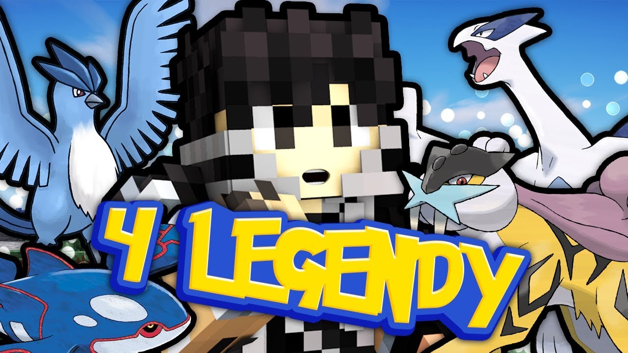 4 LEGENDY W JEDNYM ODCINKU! - PIXELMON LUCKY BLOCK CHALLENGE #17 /w Diabeuu