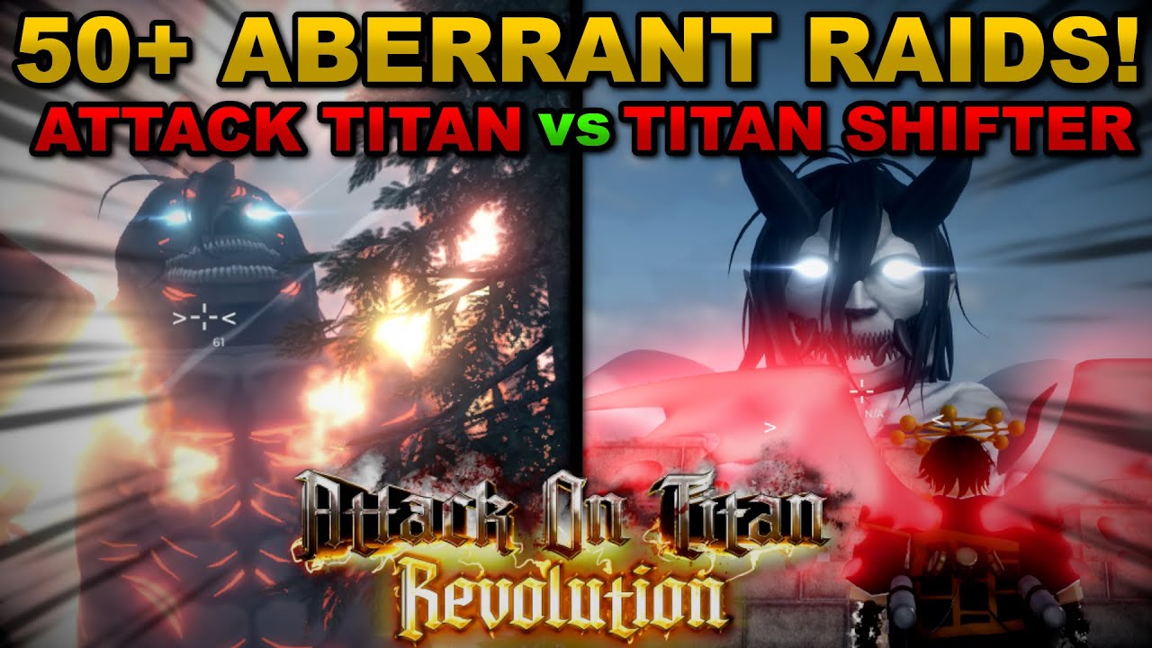ABERRANT совершает набеги с TITAN SHIFTER в Roblox Attack On Titan Revolution... Вот что произошло!