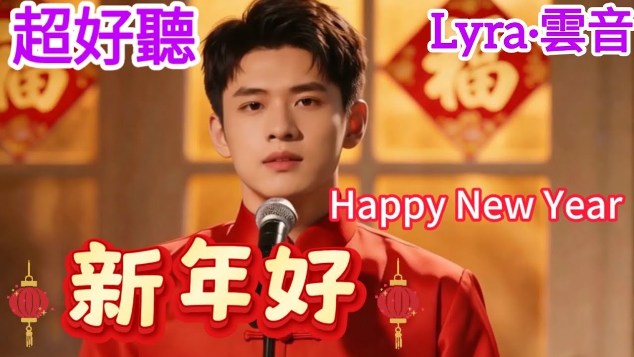 Lyra·雲音 翻唱 超好聽 |《新年好》| 男聲版 | 原唱:不詳 | 新年到，豐收的新年多熱鬧，大街小巷放鞭炮 | Beautiful | 