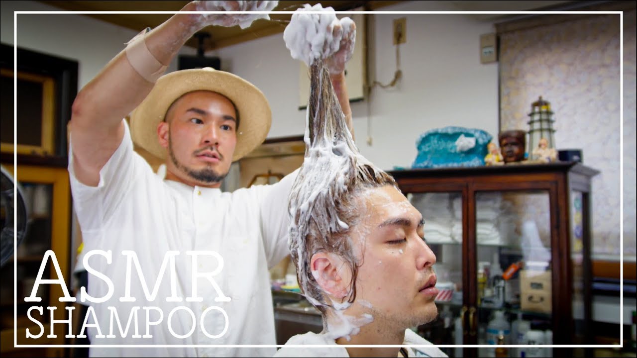 【ASMR】Динамический шампунь │ Yamaguchi Barber