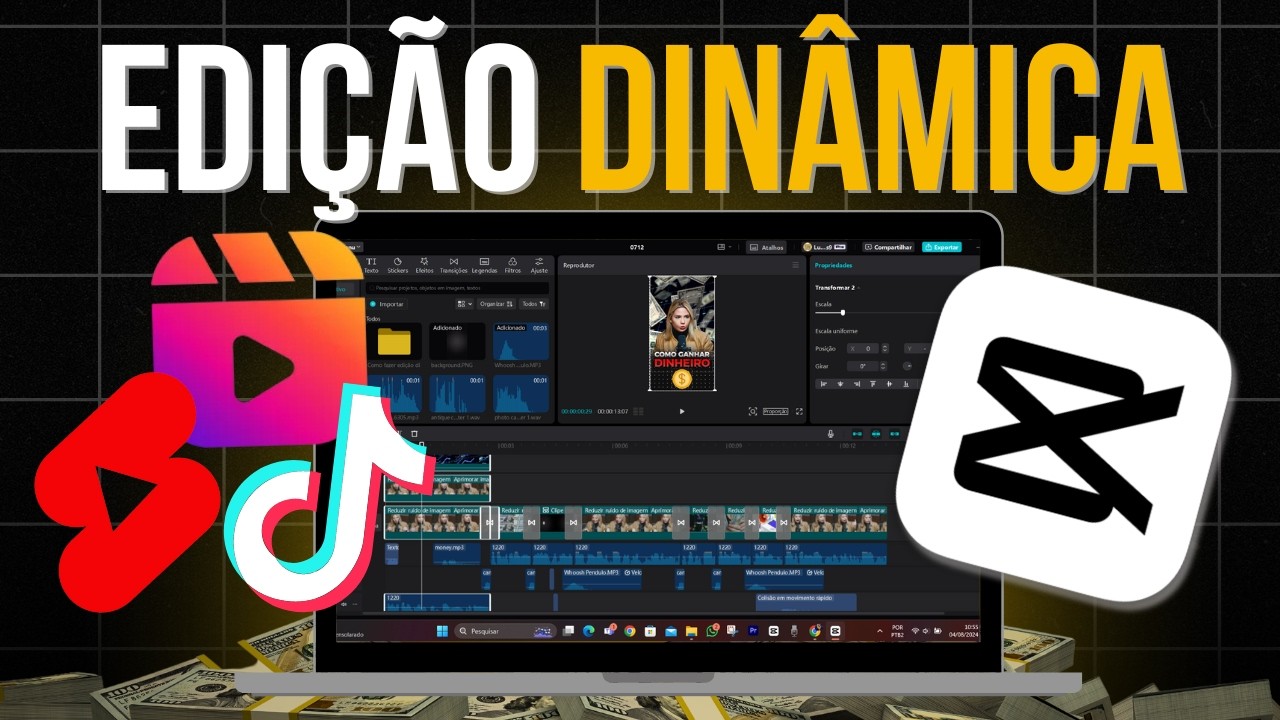 Edi&ccedil;&atilde;o Din&acirc;mica CapCut PC: Tutorial Passo a Passo