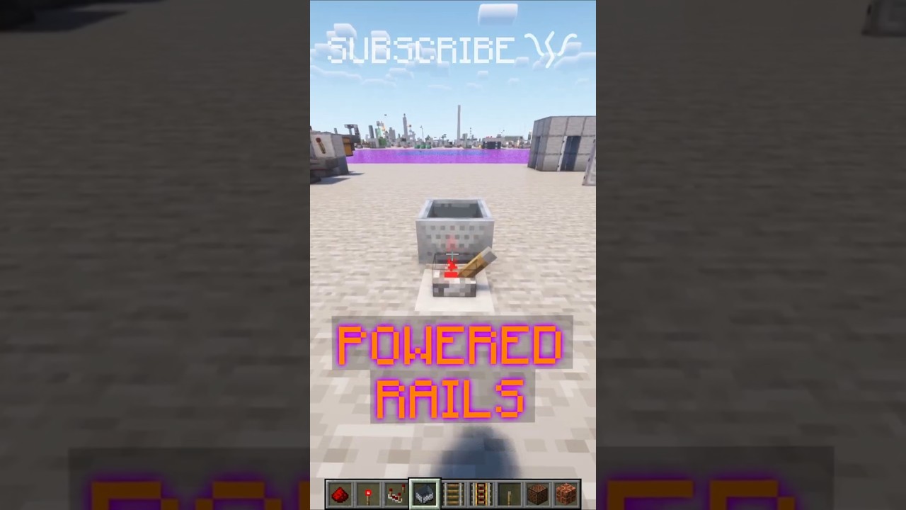 POWERED RAILS can send SIGNALS IN PARALLEL! | Redstone with PsiVolt #minecraft #redstone