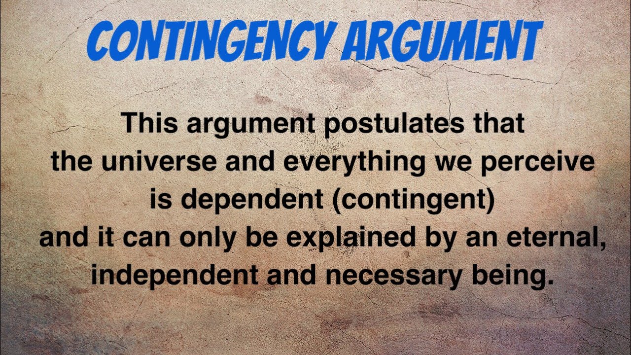 Why the contingency argument FAILS - With Jack Angstreich