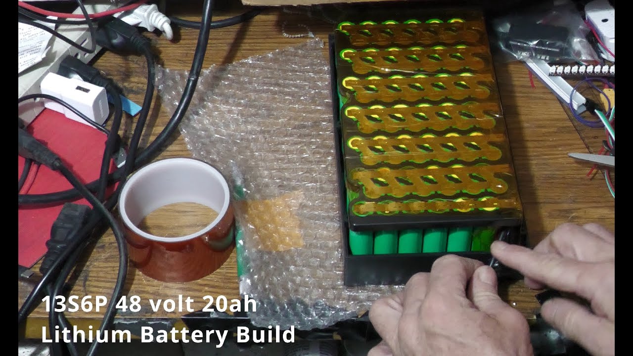 How to Build a 13S6P 48 Volt 20 Amp Hour Lithium Battery, Using an Ali Express Battery Box $100