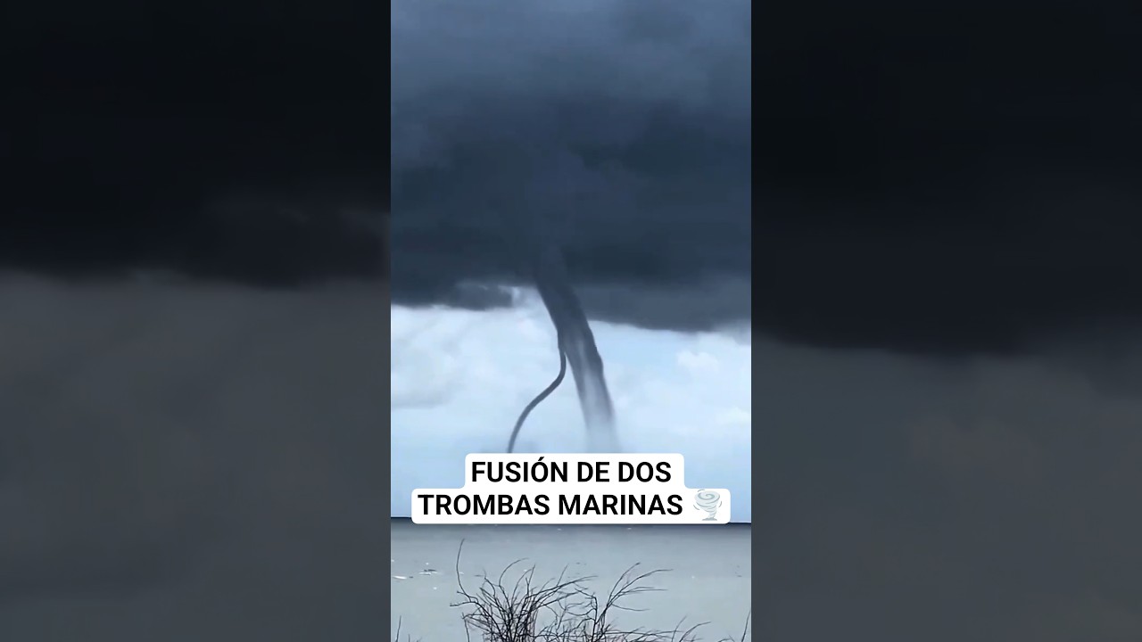 Dos TROMBAS MARINAS se fusionan en ITALIA 🌪️