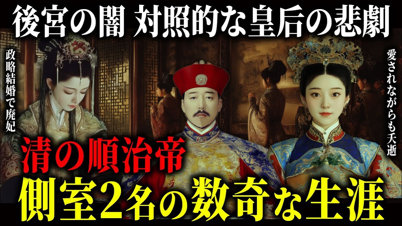 【ゆっくり歴史解説】清王朝の皇帝「順治帝」の側室2名の悲劇の生涯｜政略結婚して廃妃・最も寵愛され21歳で夭逝した皇后。