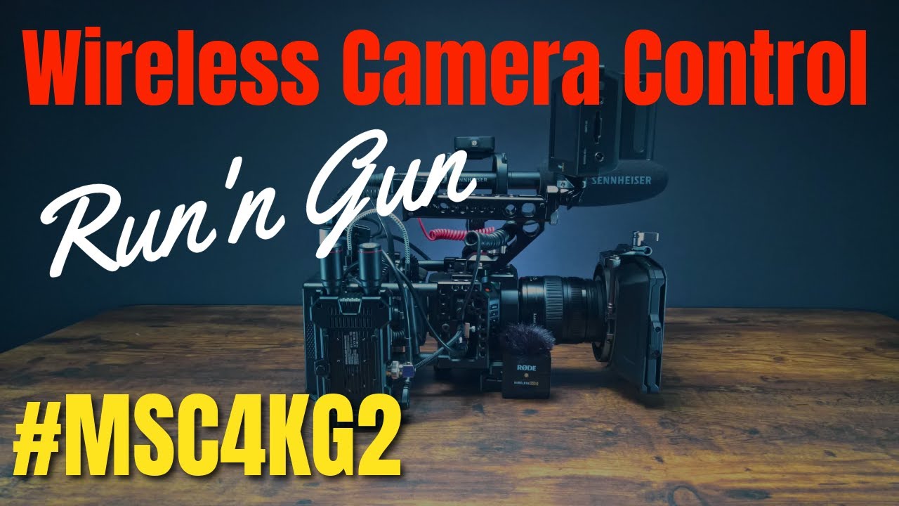 Blackmagic Micro Studio Camera 4K G2 Wireless Remote Control REST API Run & Gun Rig