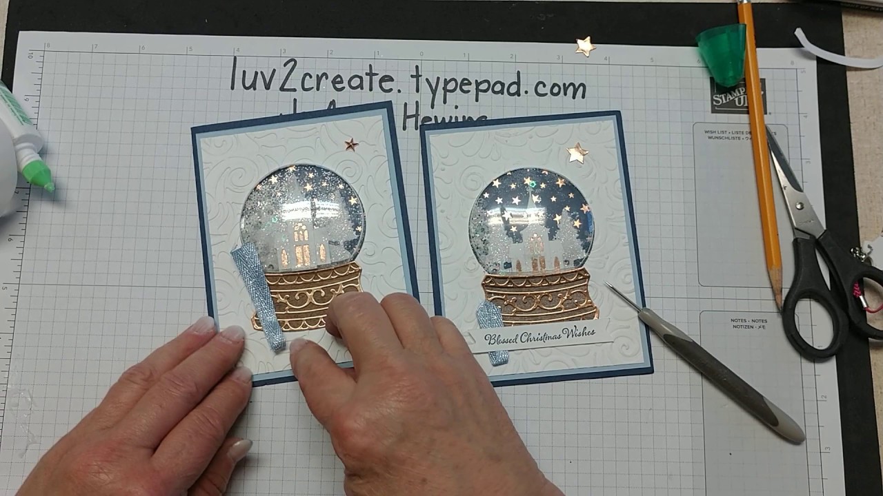 How to Make a Snow Globe Card Using Stampin' Up Supplies