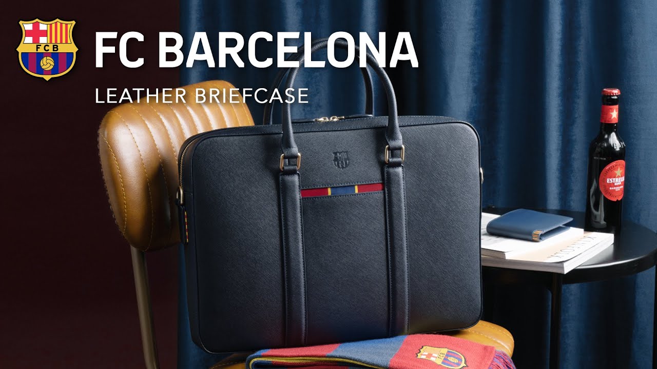 Unboxing The FC Barcelona Leather Briefcase 巴塞隆拿真皮公事包 | Maverick & Co.