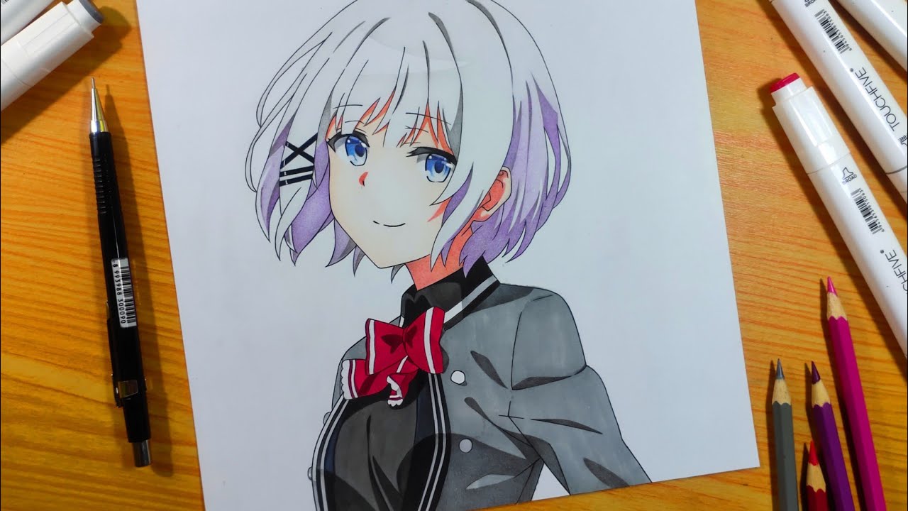 Drawing Anime - Siesta ||  The detective already dead