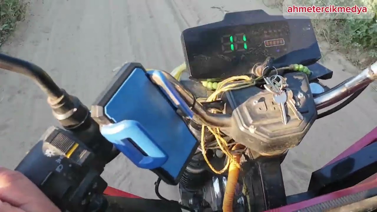 elektrikli motorsikleti jeneratör ile şarj ediyorum ve test ediyorum #genpower #jeneratör #elektrik