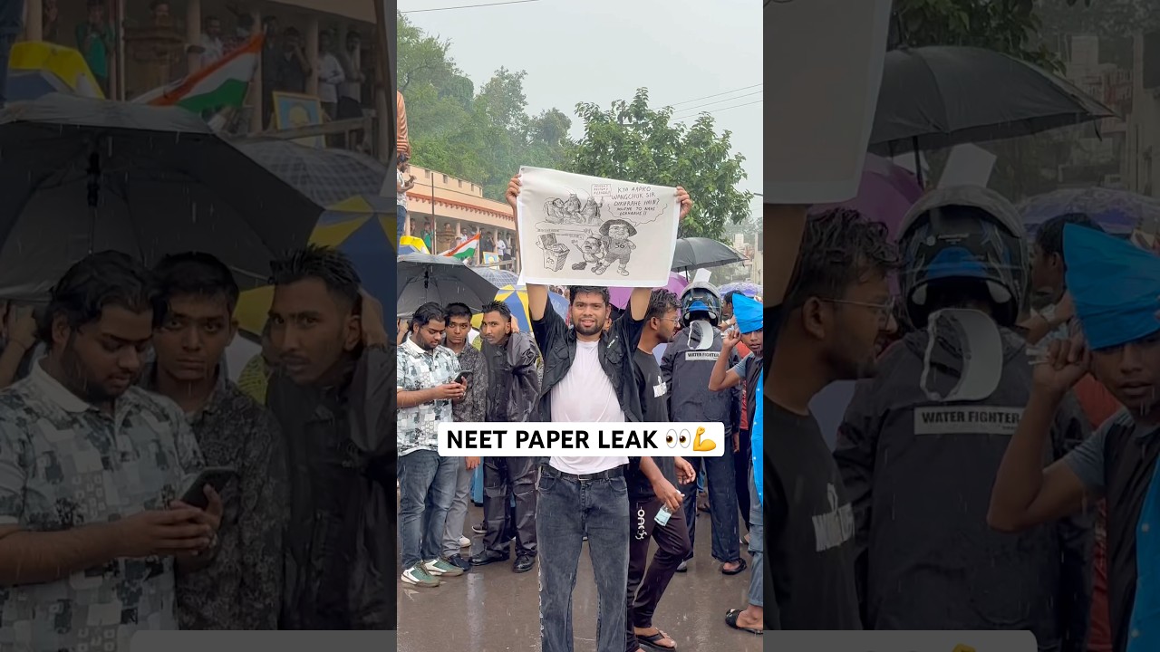 Heavy Rain Can't Stop This Protest Raipur #cjp #paperleak