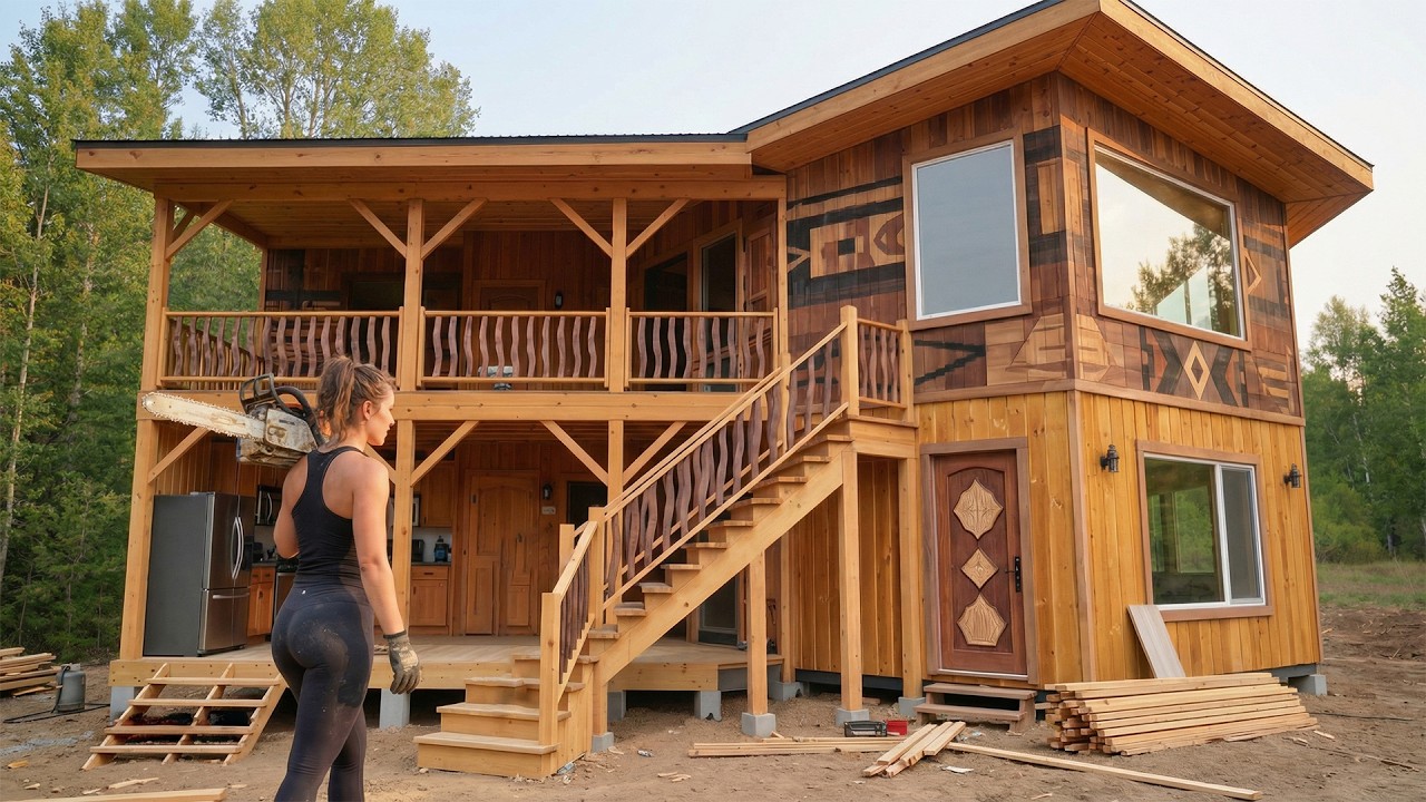 Female CEO Leaves the City and Transforms Barren Land Into Her Dream Home