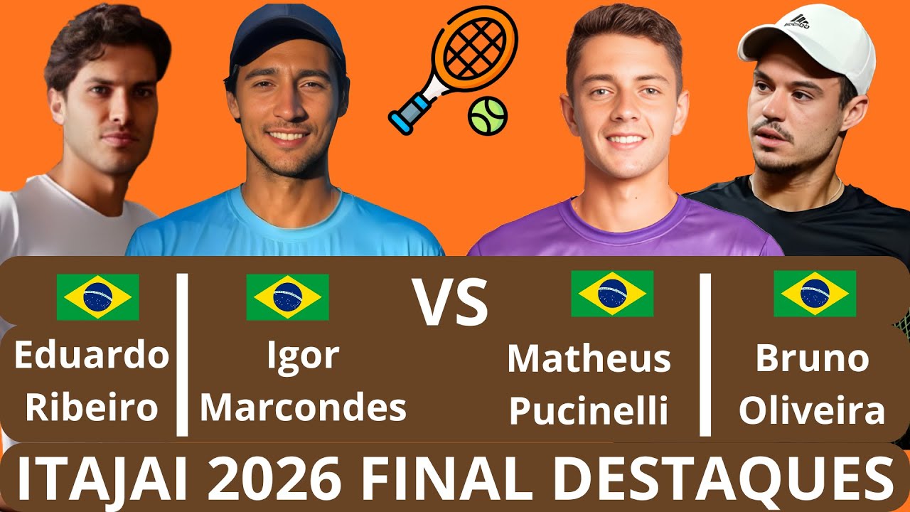 Eduardo Ribeiro & Igor Marcondes vs Matheus Pucinelli & Bruno Oliveira | Itajai 2026 Final Destaques