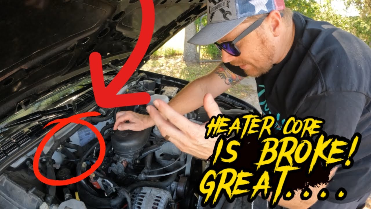 How to BYPASS your heater core | Heater core Broke on the Chevy S10