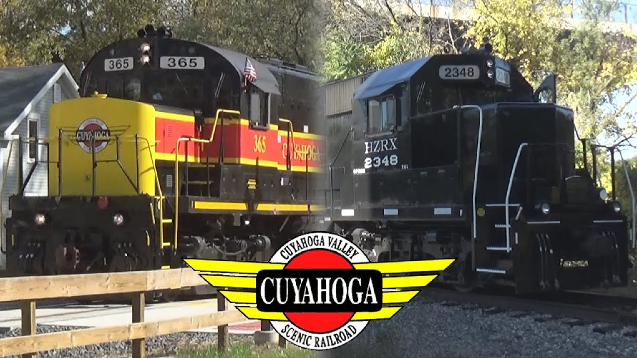 Railfanning and Riding the Cuyahoga Valley Scenic Railroad - Akron to Peninsula, OH - 10/17/2020