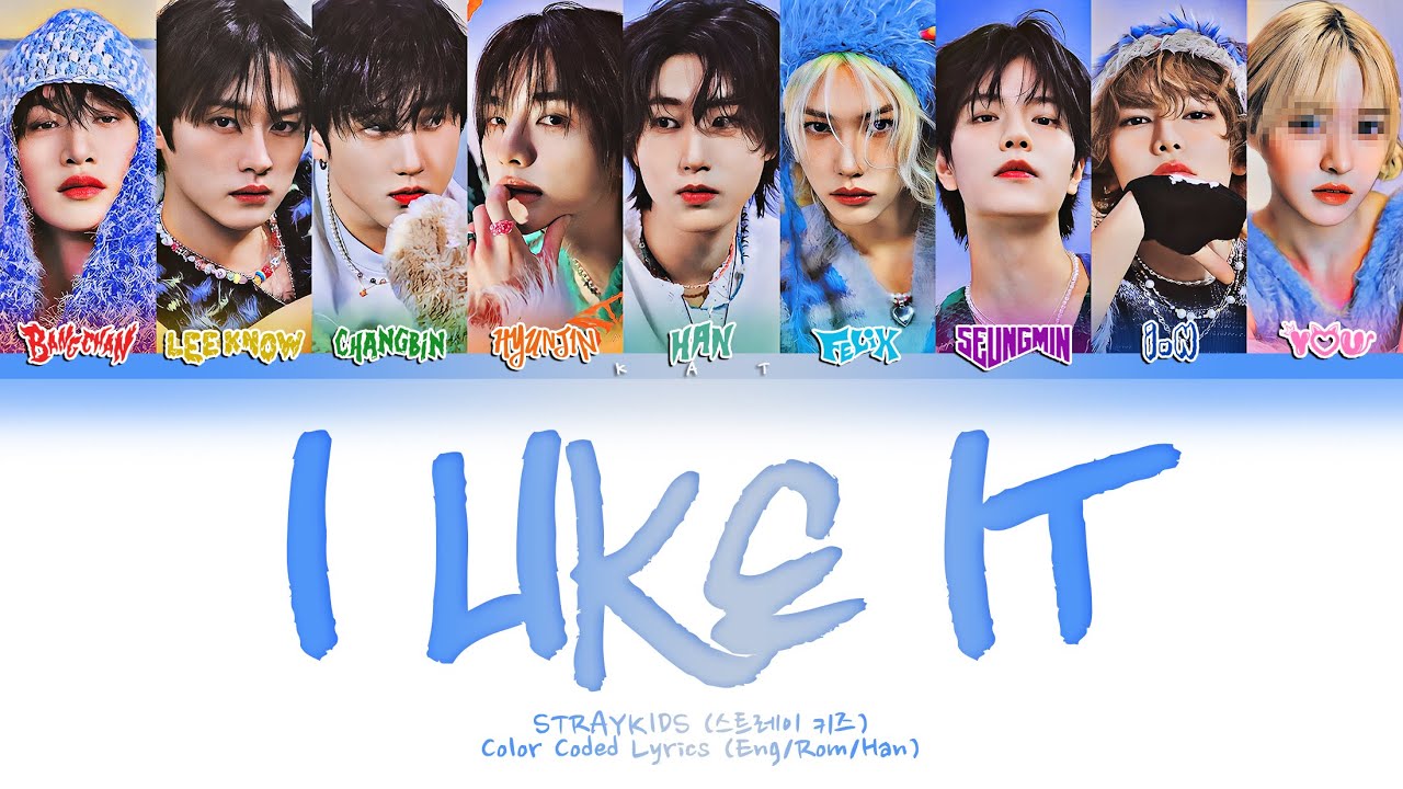 (KARAOKE) STRAY KIDS「I Like It」&mdash; 9 Members (You as member) Color Coded Lyrics