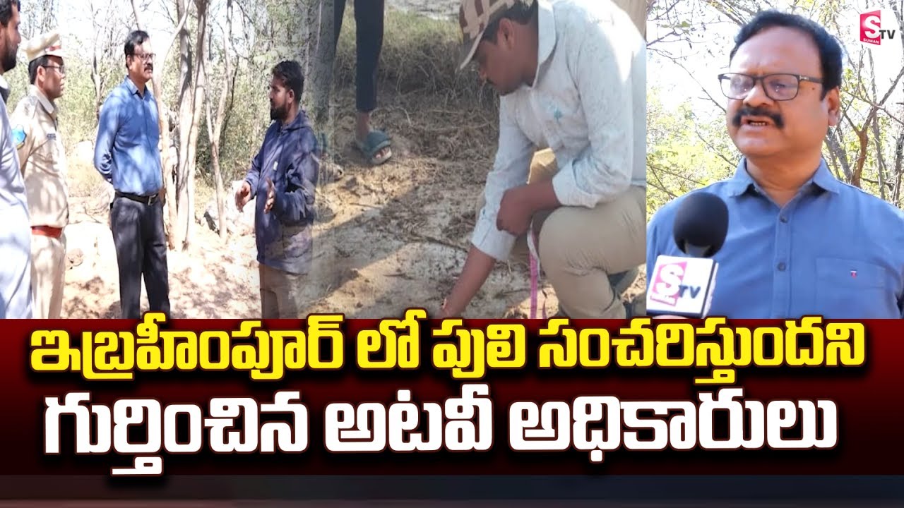 పులి సంచరిస్తుందని గుర్తించిన అధికారులు |Forest Officers Identify Tiger Foot Step@SumanTVYadadri