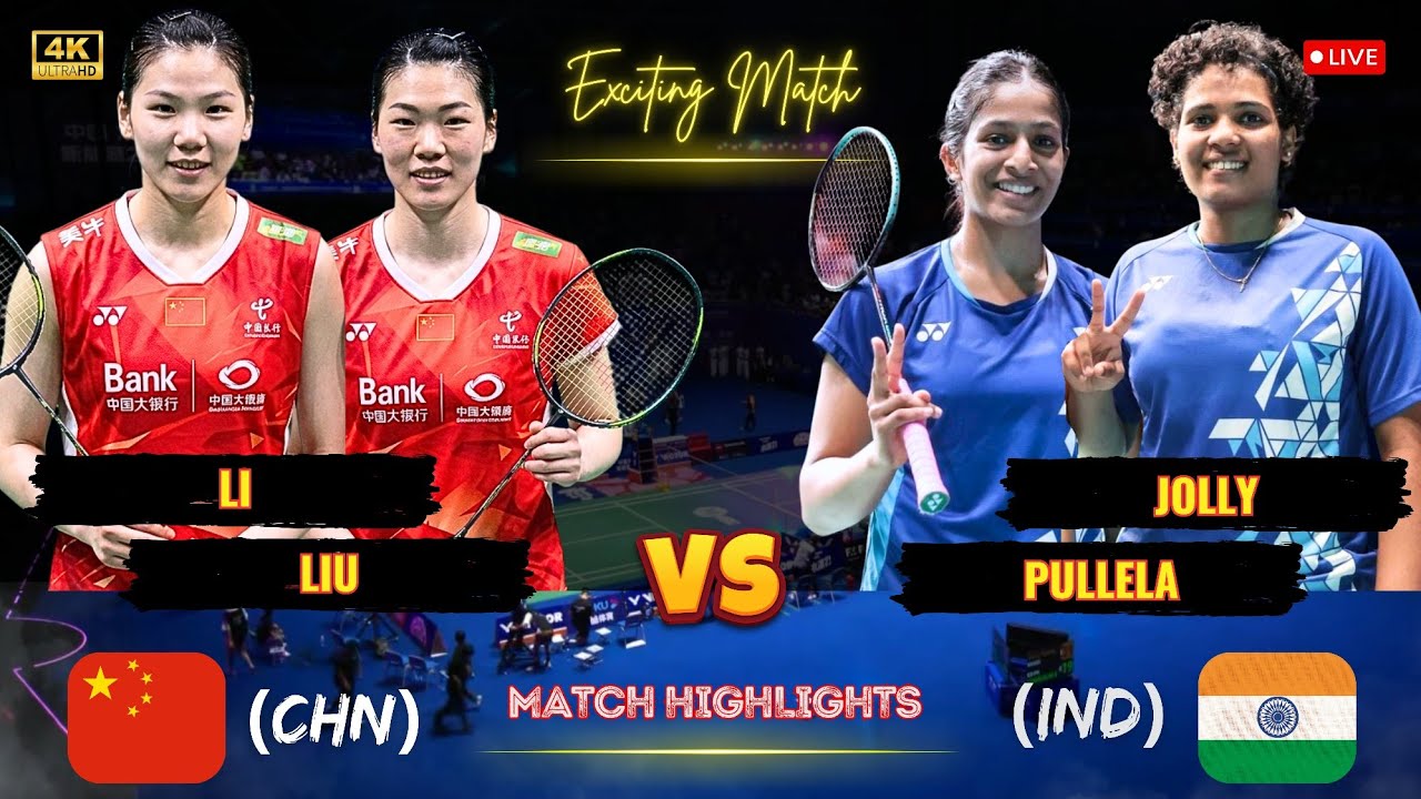 Exciting match 🔴 Jolly/Pullela (IND) vs Li/Liu (CHN) All England Open Badminton