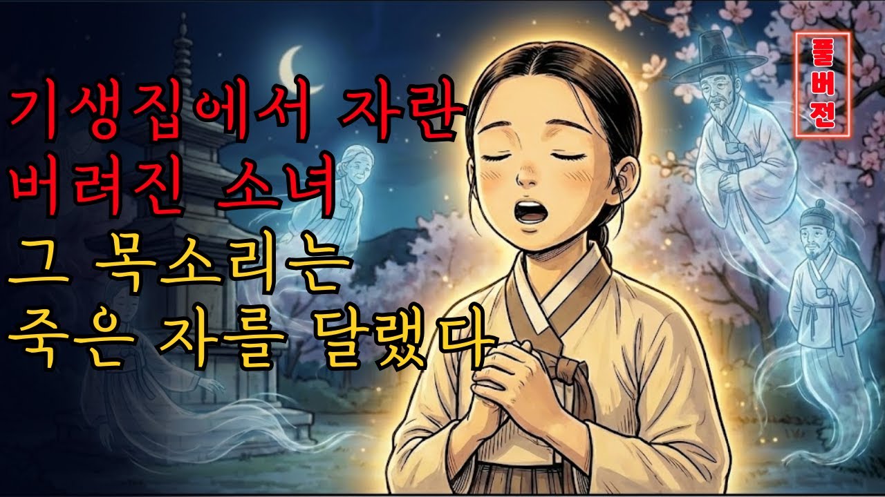 기생집에서 자란 버려진 소녀, 그 목소리는 죽은 자를 달랬다. #조선왕조 #야담 #설화 #전설 #감동적인 이야기
