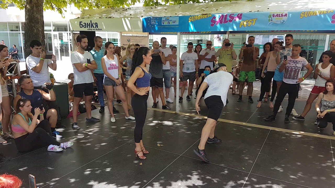Carine y Rafael - Workshop Acrobatics - Summer Salsa Fest 2017 Varna Bulgaria
