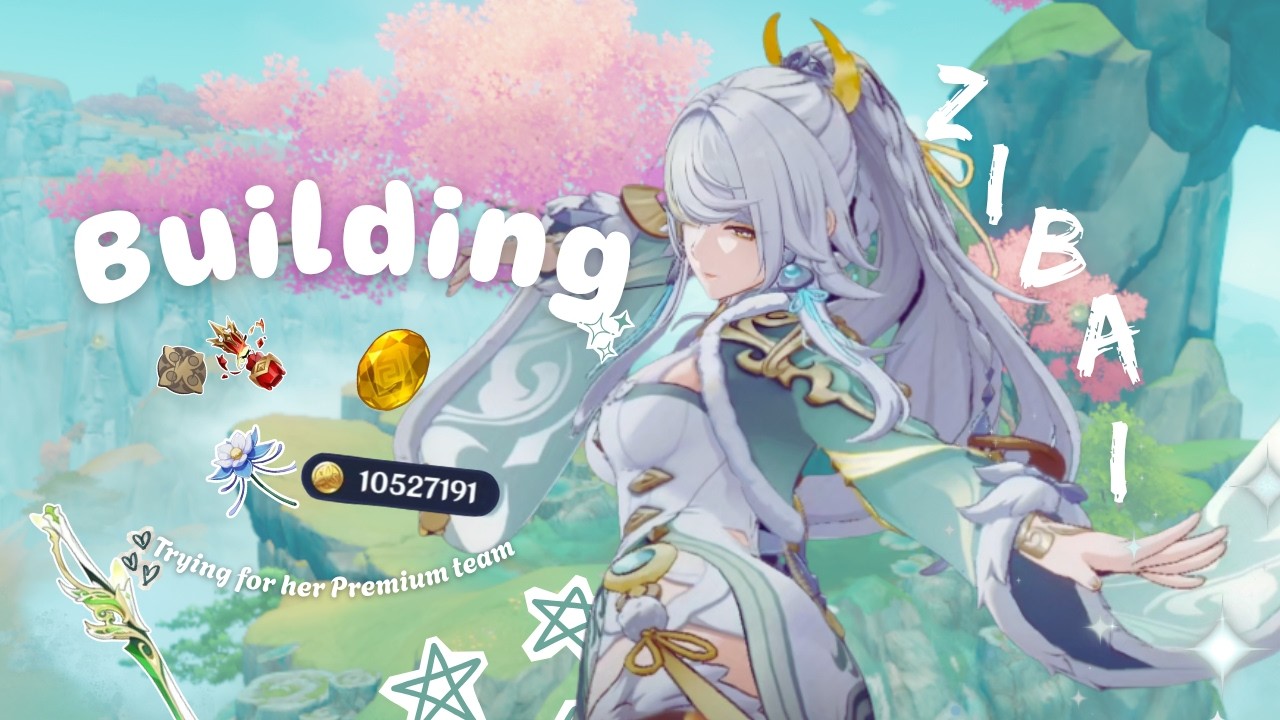 ⁠꒰ Wishing ⁠+⁠ Building Zibai ⁠꒱ / Cozy genshin gameplay with a little bit of voice over ♡