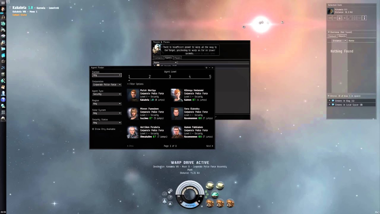 Missions, Mission Agents, and the Agent Finder