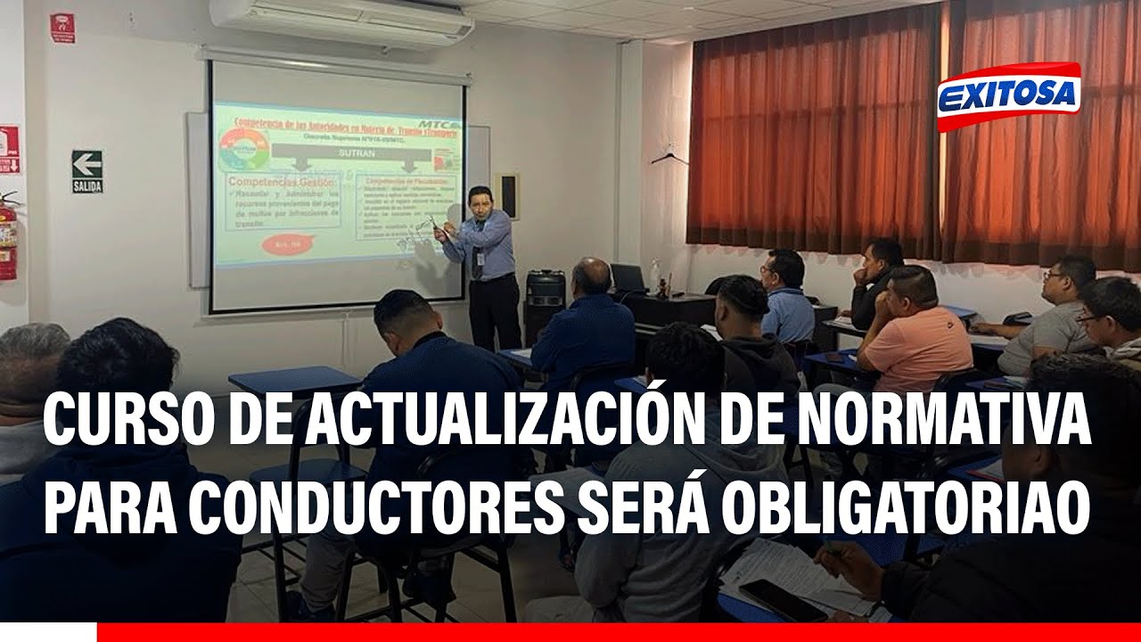🔴🔵Curso de actualización de normativa de transporte será obligatorio desde el 1 de julio del 2025