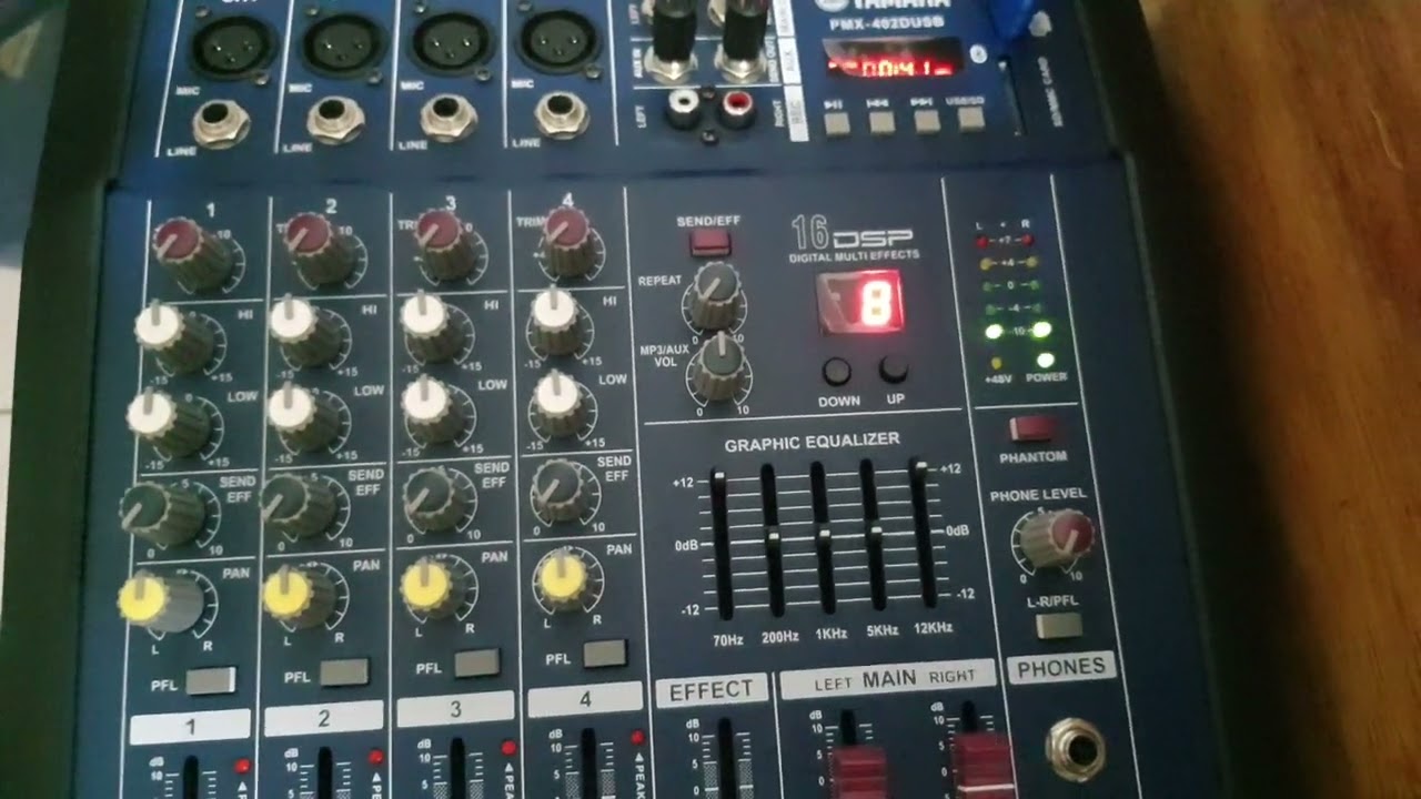 mixer YAMAHA short sound test