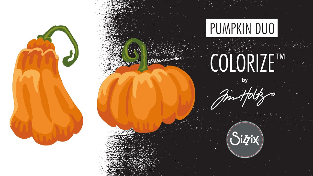 Sizzix: How to Assemble Tim Holtz Colorize Die Pumpkin Duo!