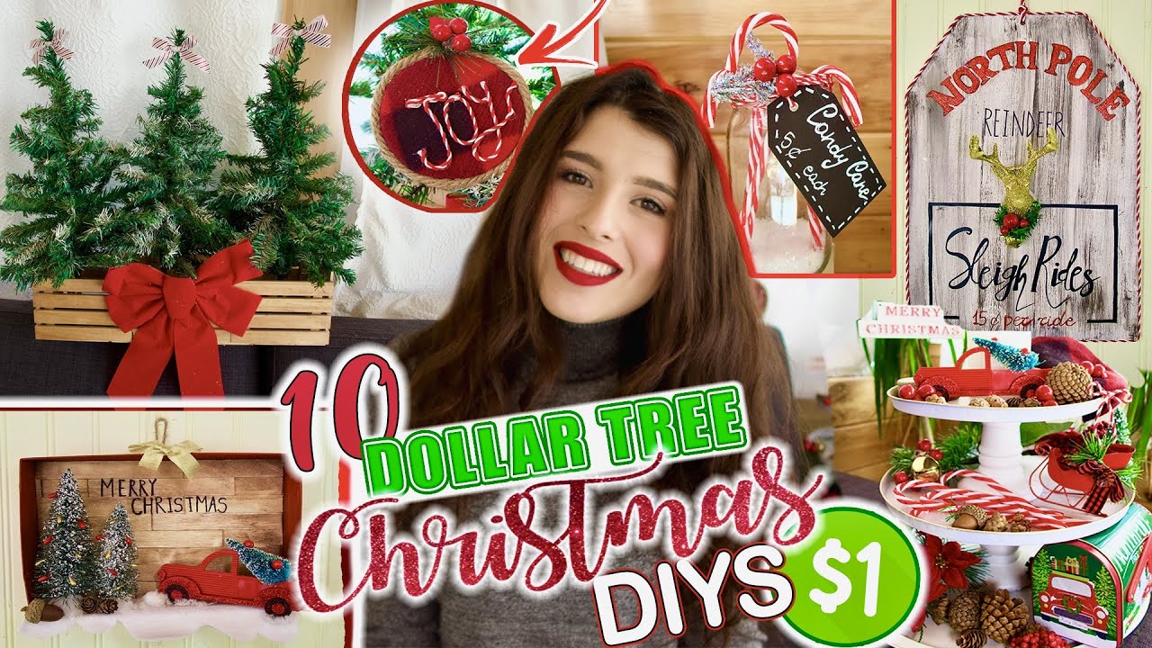 10 DOLLAR TREE CHRISTMAS DIYS on budget! 🎄 1$ EASY HIGH END HOME DECOR IDEAS 2020