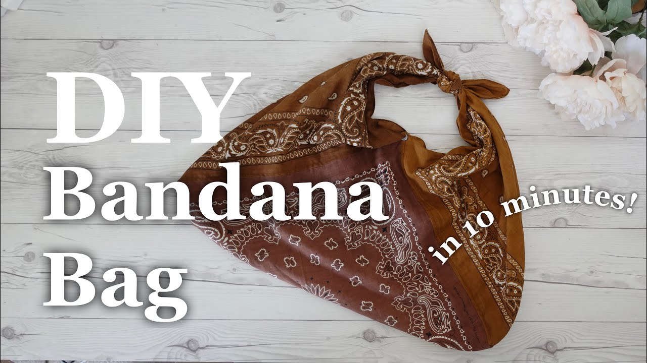 EASY SEWING DIY How to Sew a Shopping Bag From 3 Bandanas / Sewing Project In 10 minutes