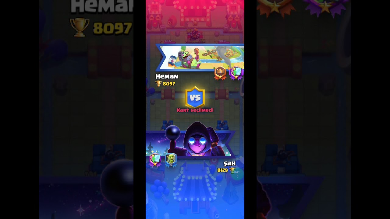 Clash Royal destansı nadir sıradan efsanesi kartlardan deste kurdum parça 2  Efsane deste takım maç 