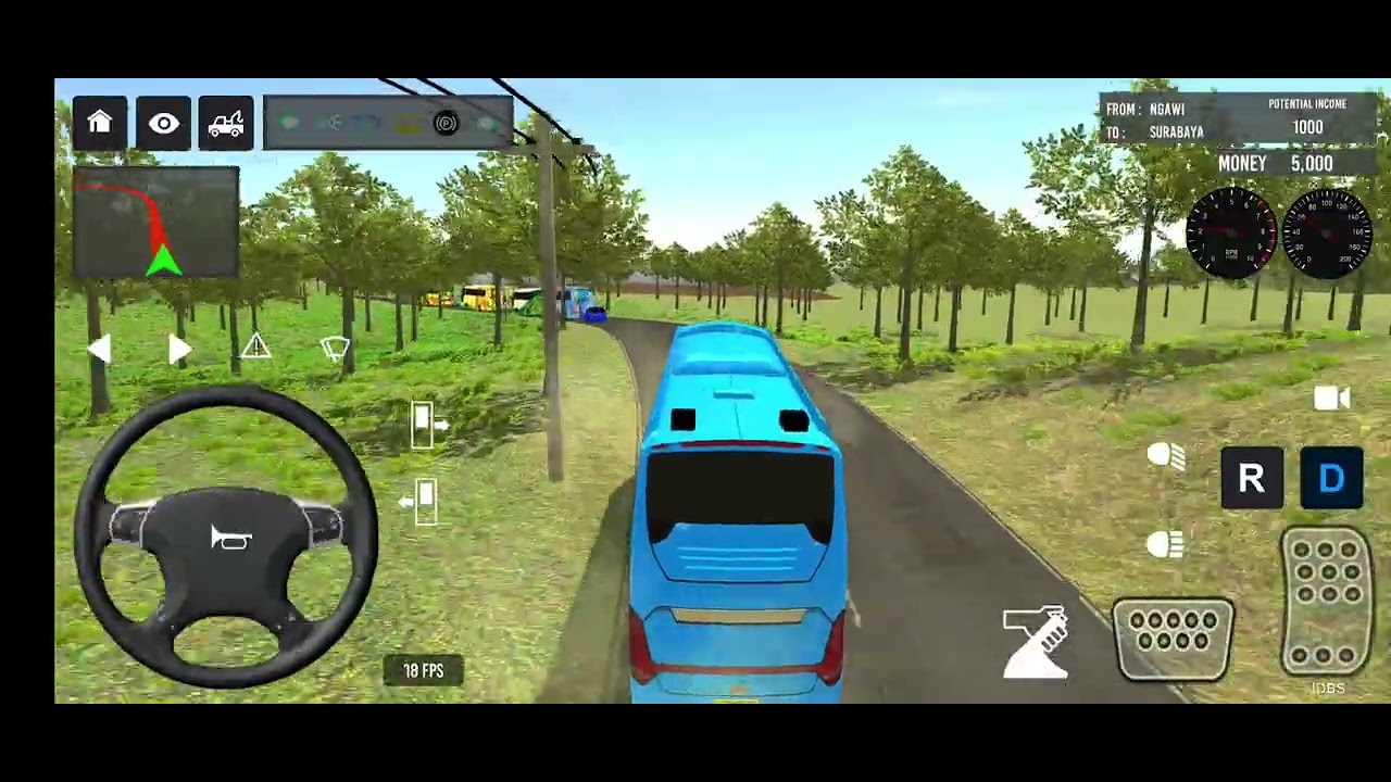 Bus simulator game indonesia#viral#trending#video