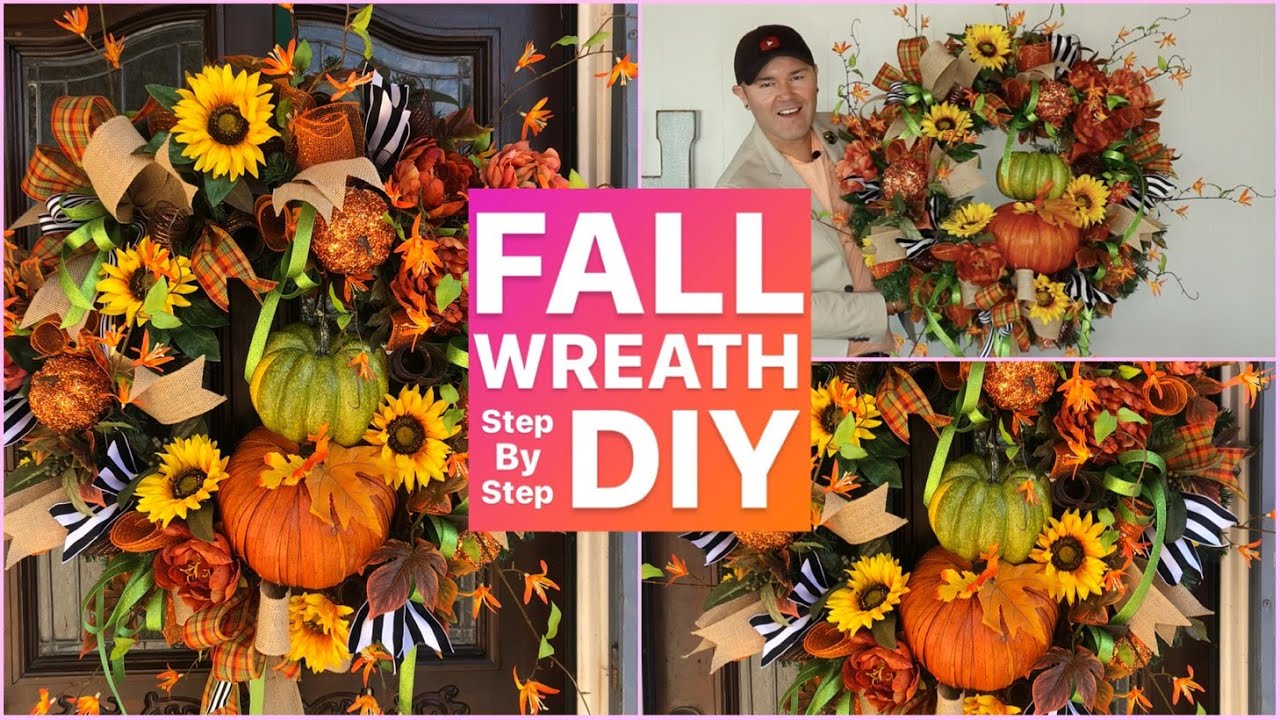 EASY DIY FALL WREATH IDEA / Fall DIY Not Cheap Looking / Fall Decorating Ideas