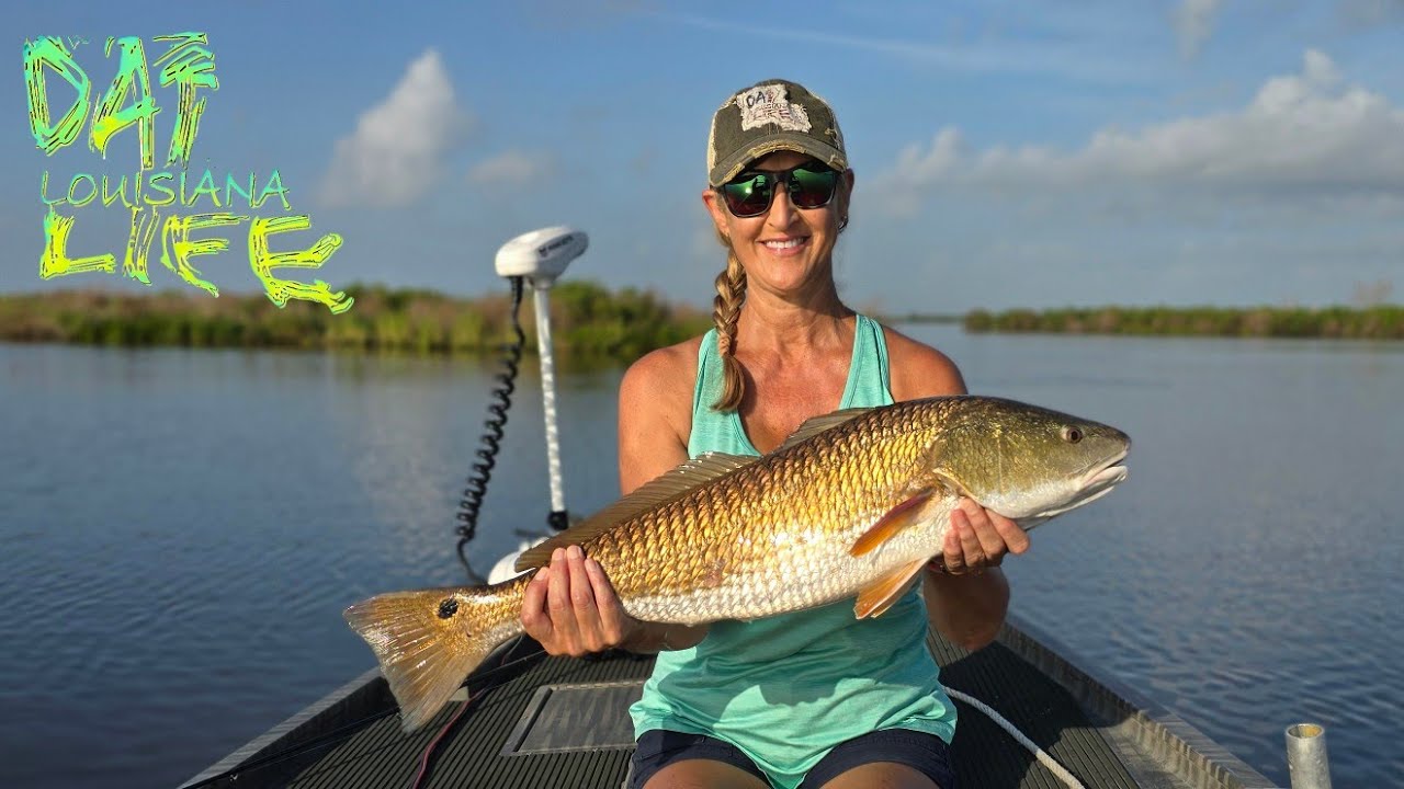 EPIC Redfish Family Adventure in the Louisiana Marsh - Catch & Cook!