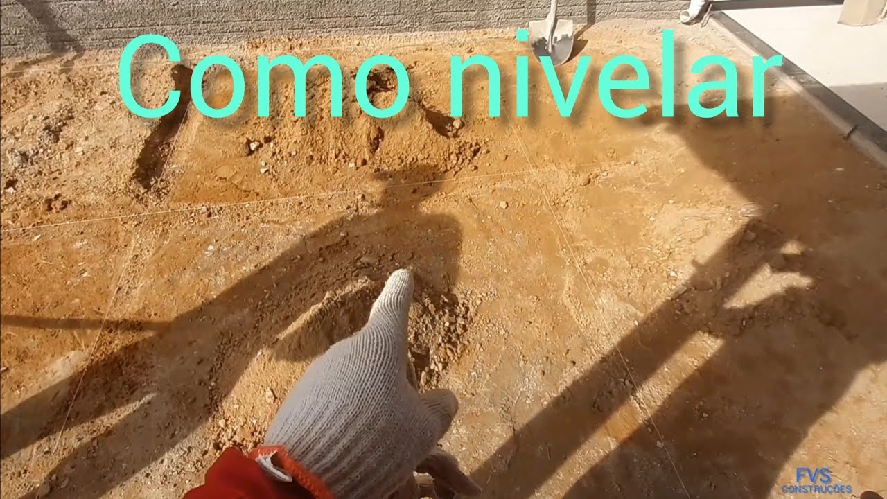 como nivelar, o solo (um chão) e preparar para fazer contra piso, ou pavimentação