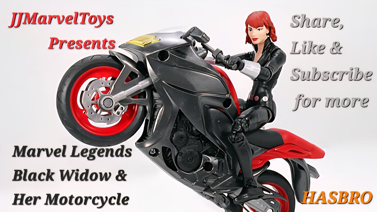 Unboxing Review | Black Widow & Motorcycle | Marvel Legends | Hasbro | @JJMarvelToys 